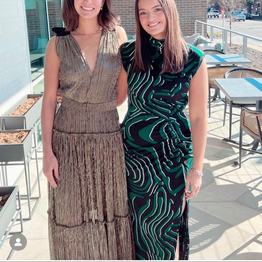 Sabina Musáyev Ray Dress in Gold size S